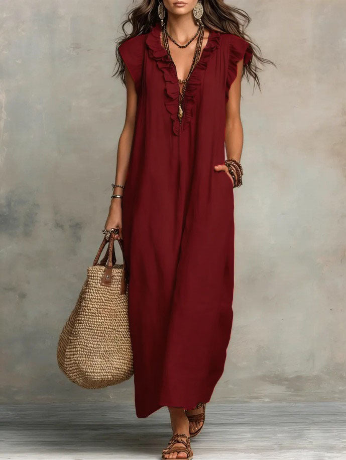 CHIC AND FLOWING BOHEMIAN DRESS FOR WOMEN