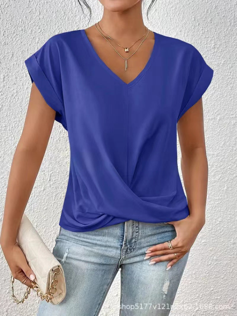 ELEGANT V-NECK T-SHIRT FOR WOMEN