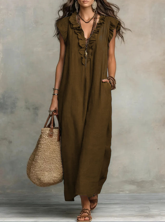 CHIC AND FLOWING BOHEMIAN DRESS FOR WOMEN
