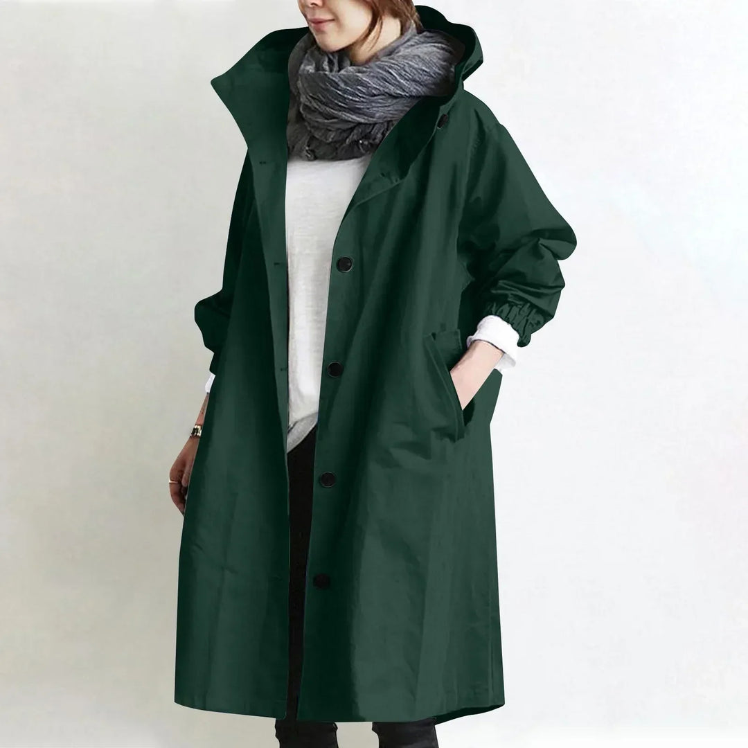 LONG RELAXED COAT FOR WOMEN