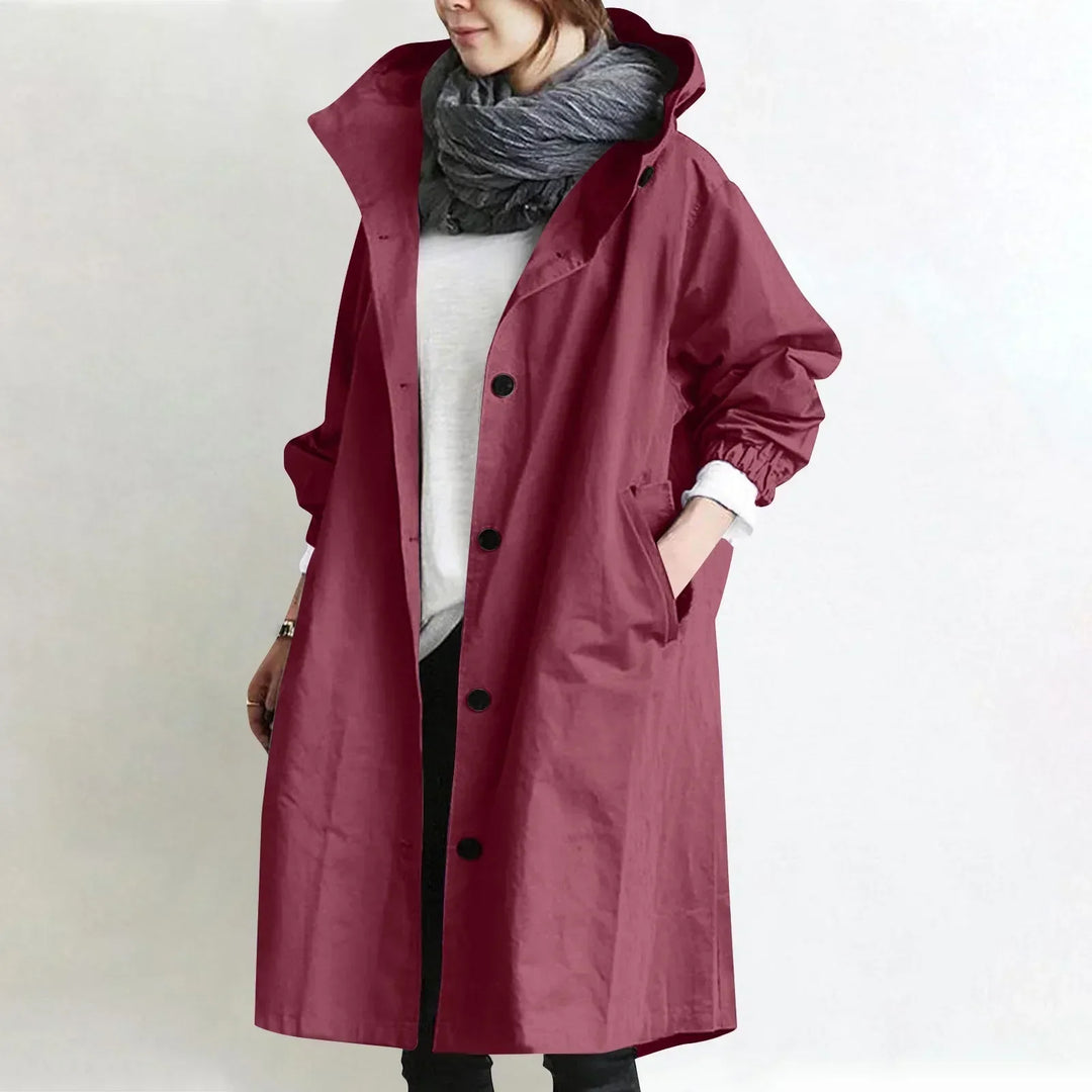 LONG RELAXED COAT FOR WOMEN