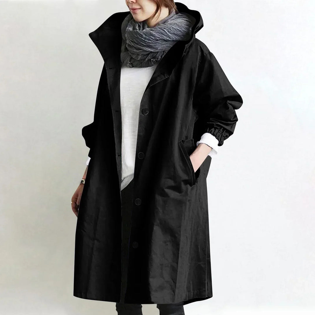 LONG RELAXED COAT FOR WOMEN