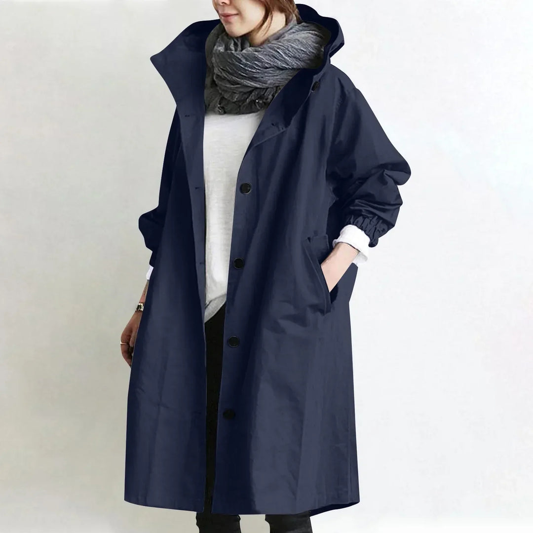 LONG RELAXED COAT FOR WOMEN