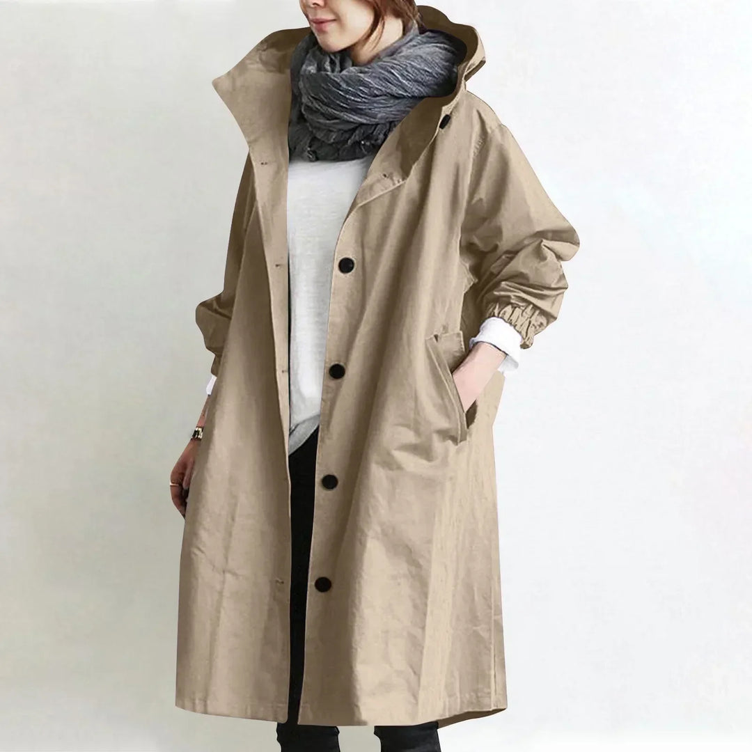 LONG RELAXED COAT FOR WOMEN