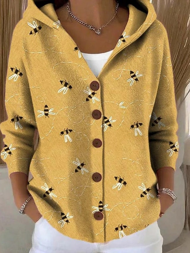 PATCHWORK HOODED VEST FOR WOMEN