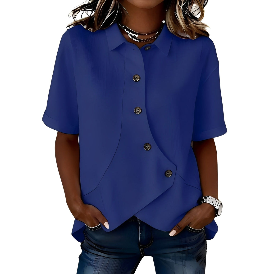 LINEN MIX SHIRT FOR WOMEN
