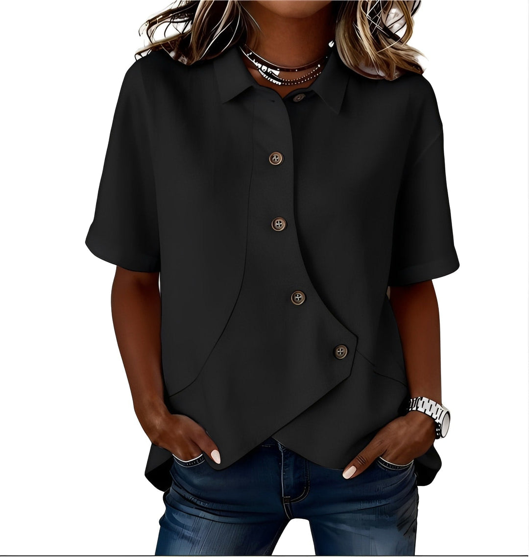 LINEN MIX SHIRT FOR WOMEN