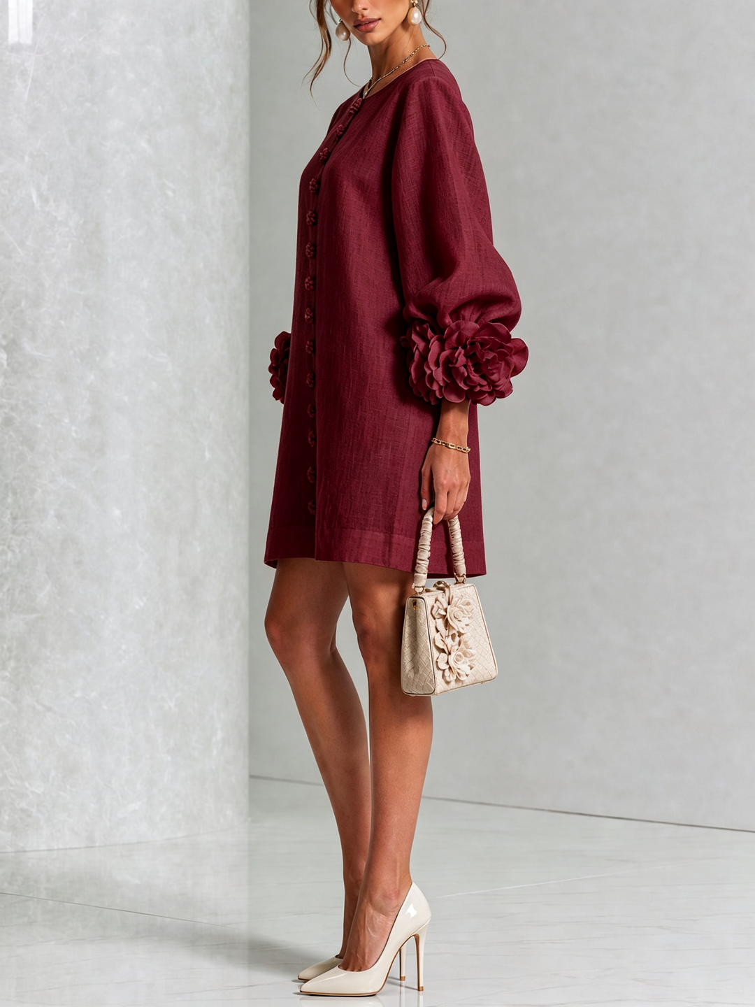 ELEGANT WOMEN'S SLEEVELESS DRESS