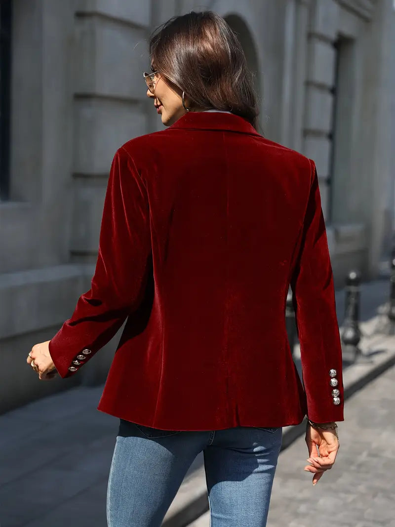 TAILORED BLAZER WITH GOLD BUTTONS FOR WOMEN