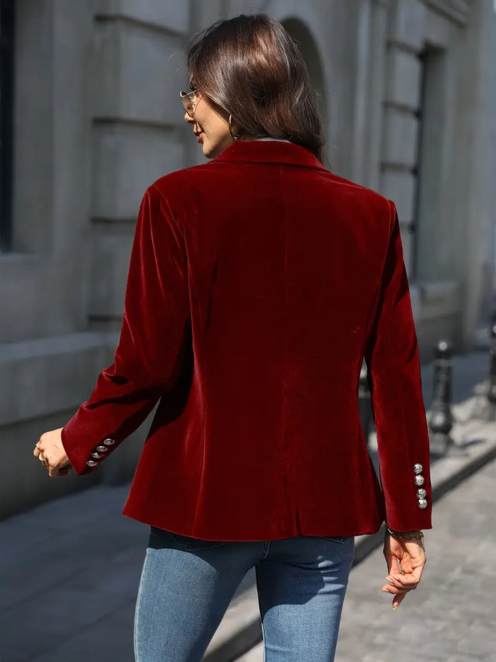 TAILORED BLAZER WITH GOLD BUTTONS FOR WOMEN