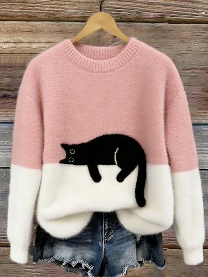 LOOSE PATTERNED PULL OVER FOR WOMEN