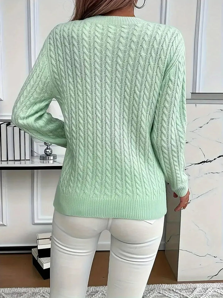 COZY ROUND NECK SWEATER FOR WOMEN