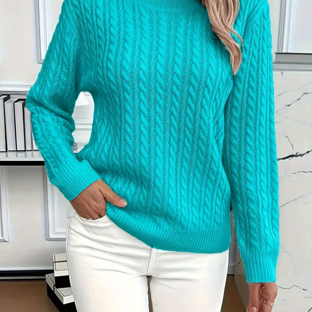 COZY ROUND NECK SWEATER FOR WOMEN