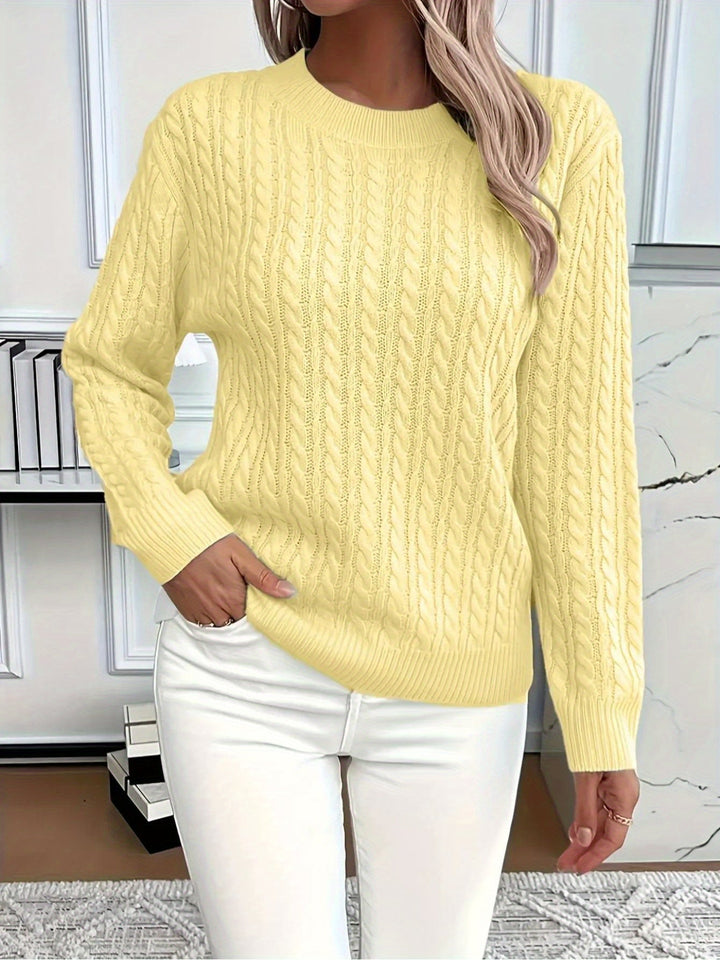 COZY ROUND NECK SWEATER FOR WOMEN