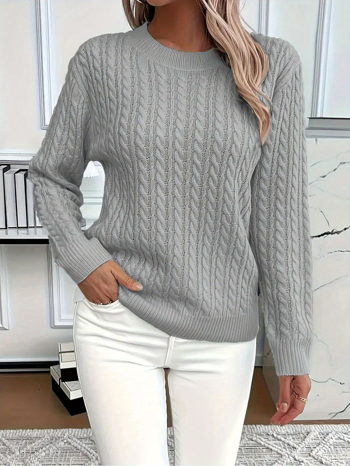 COZY ROUND NECK SWEATER FOR WOMEN
