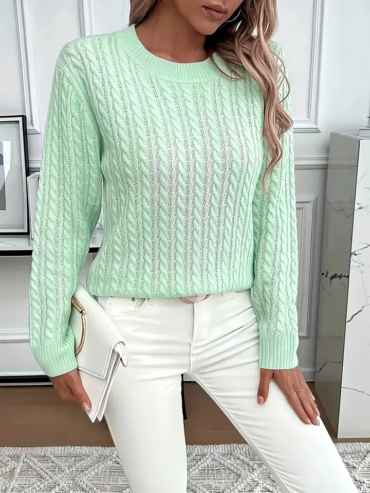 COZY ROUND NECK SWEATER FOR WOMEN