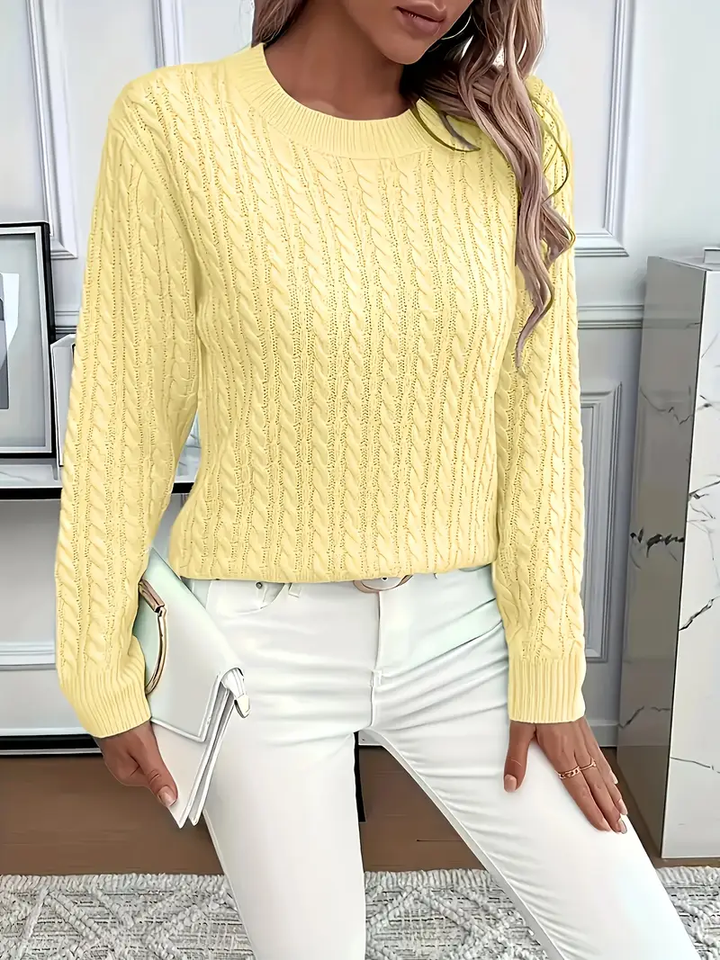 COZY ROUND NECK SWEATER FOR WOMEN