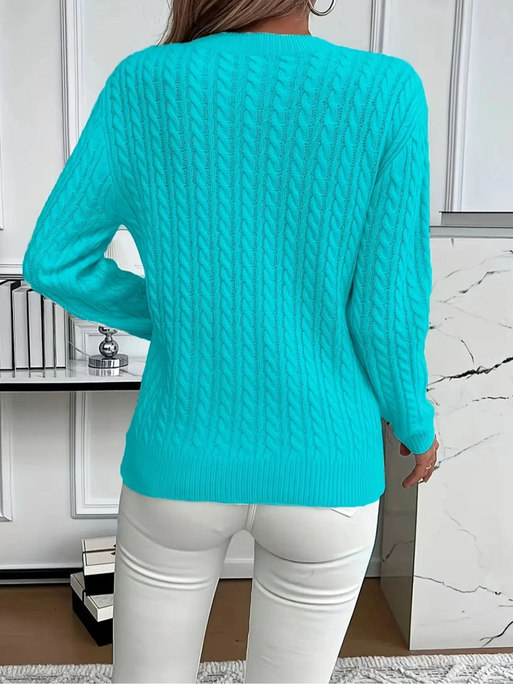 COZY ROUND NECK SWEATER FOR WOMEN