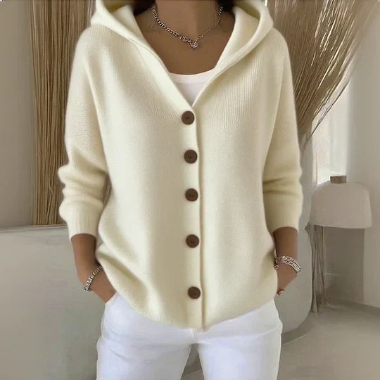 WOMEN’S LONG SLEEVE HOODED CARDIGAN