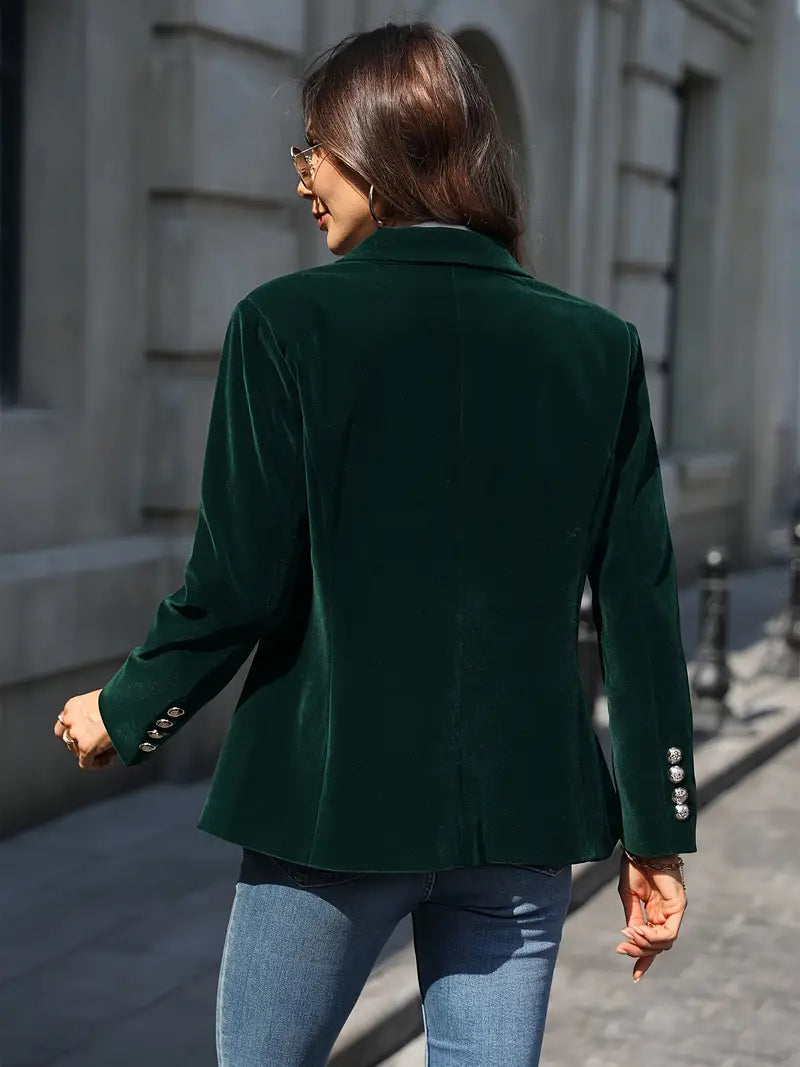 TAILORED BLAZER WITH GOLD BUTTONS FOR WOMEN