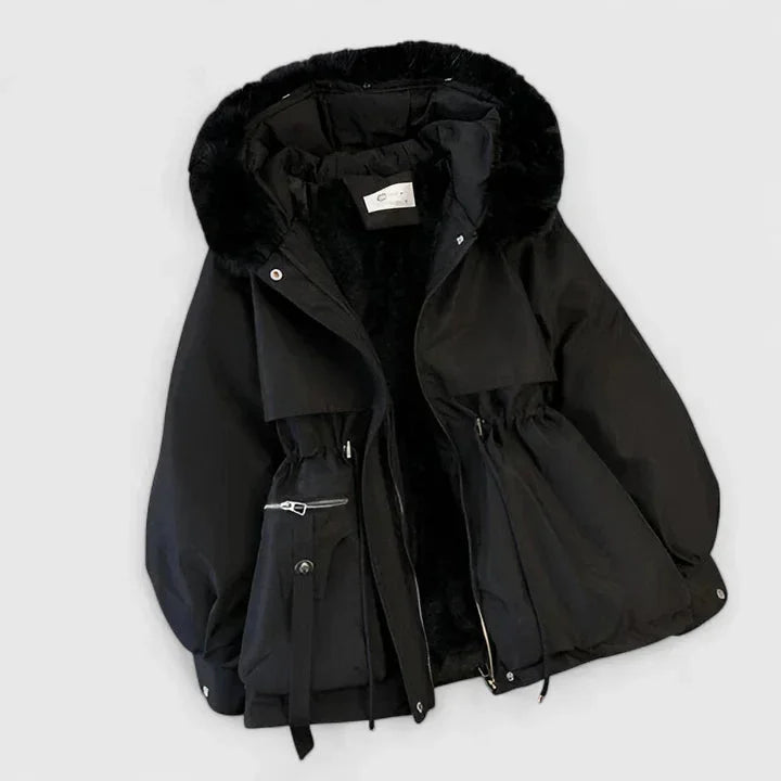 WOMEN’S FAUX FUR HOODED WINTER PARKA