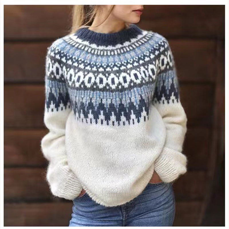 WOMEN’S WARM ICELANDIC KNIT JUMPER