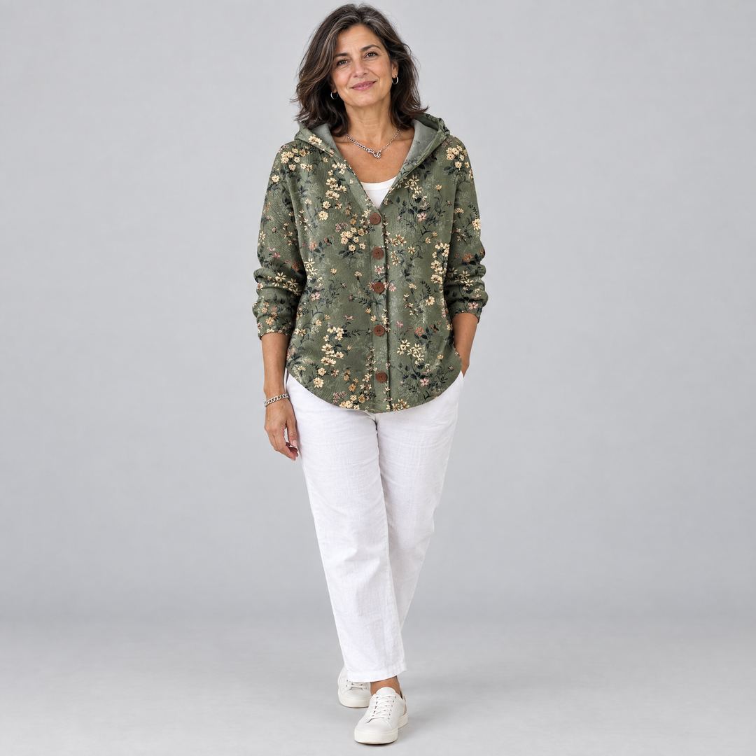 WOMEN’S COMFORTABLE KNITTED HOODED CARDIGAN