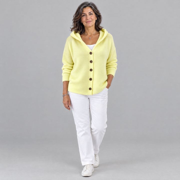 WOMEN’S LONG SLEEVE HOODED CARDIGAN