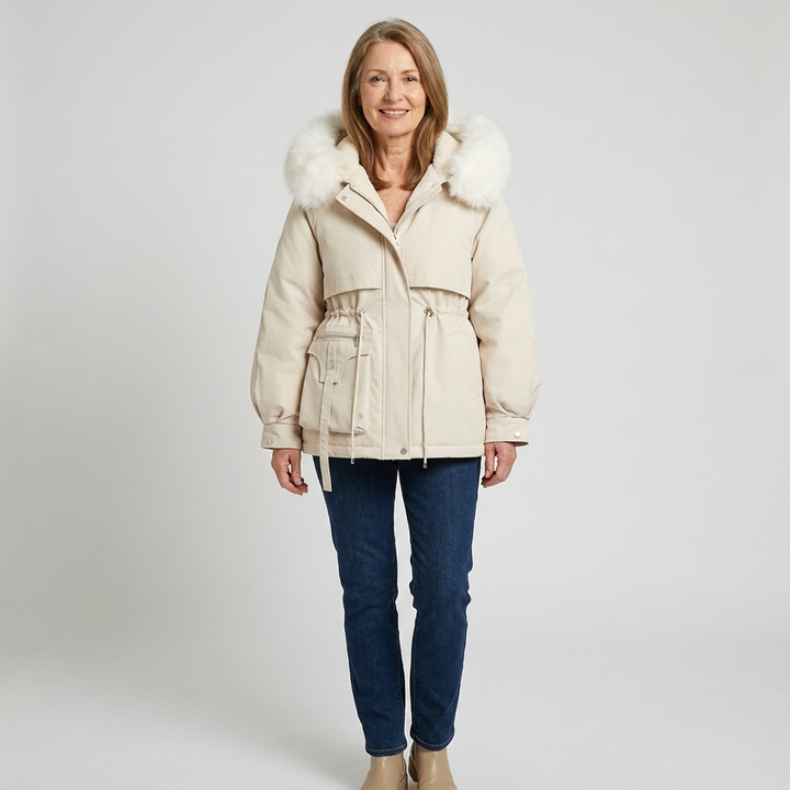 WOMEN’S FAUX FUR HOODED WINTER PARKA