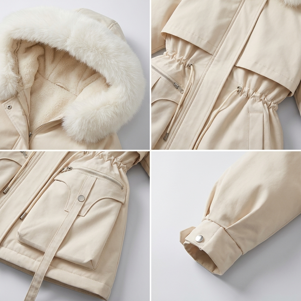 WOMEN’S FAUX FUR HOODED WINTER PARKA