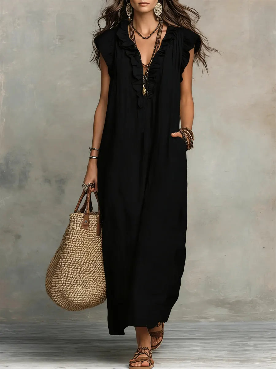 CHIC AND FLOWING BOHEMIAN DRESS FOR WOMEN