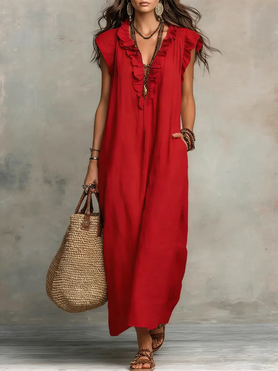 CHIC AND FLOWING BOHEMIAN DRESS FOR WOMEN