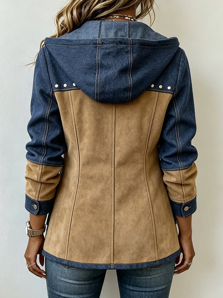 CONTRASTING HOODIE FOR WOMEN