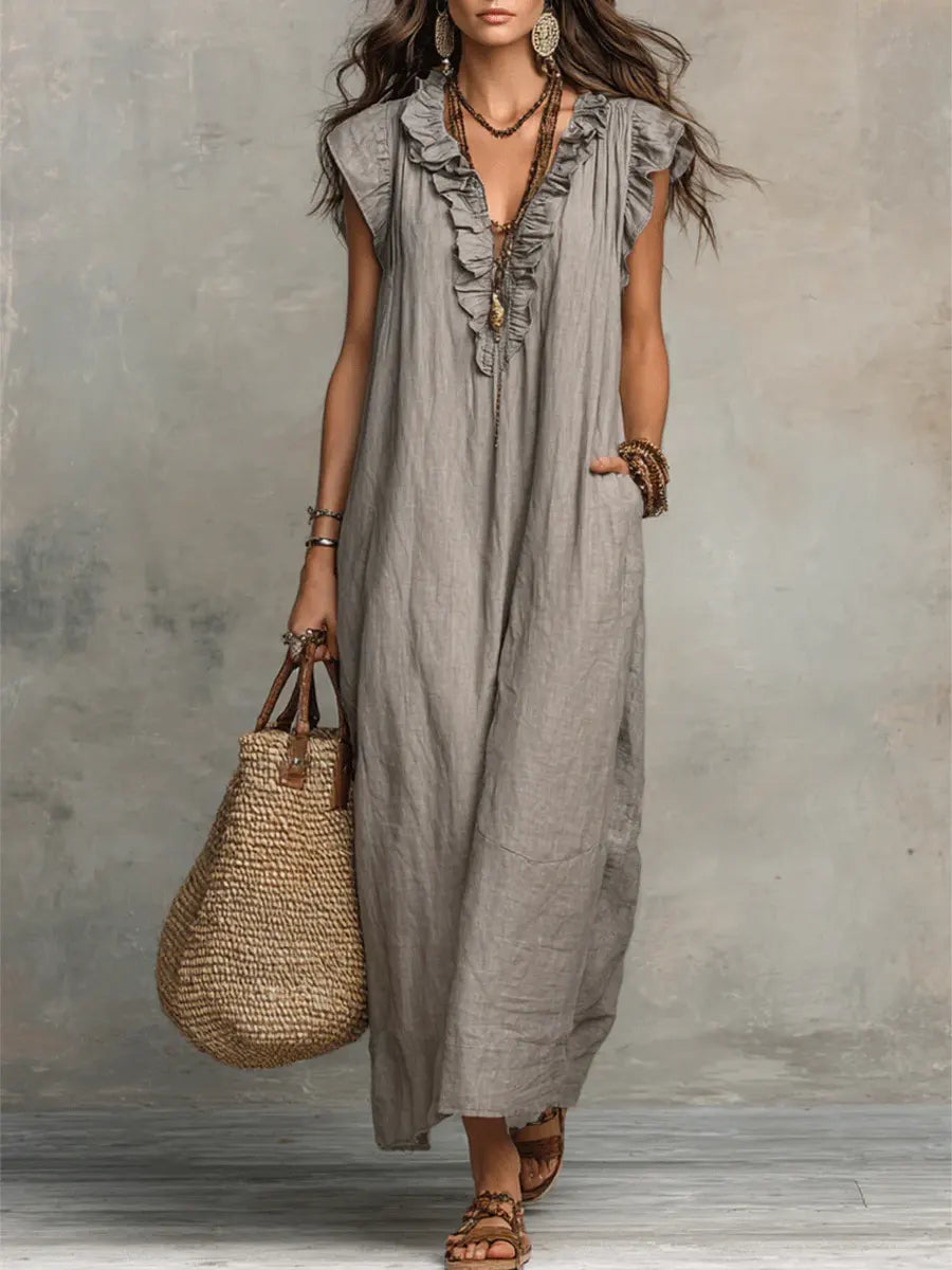 CHIC AND FLOWING BOHEMIAN DRESS FOR WOMEN