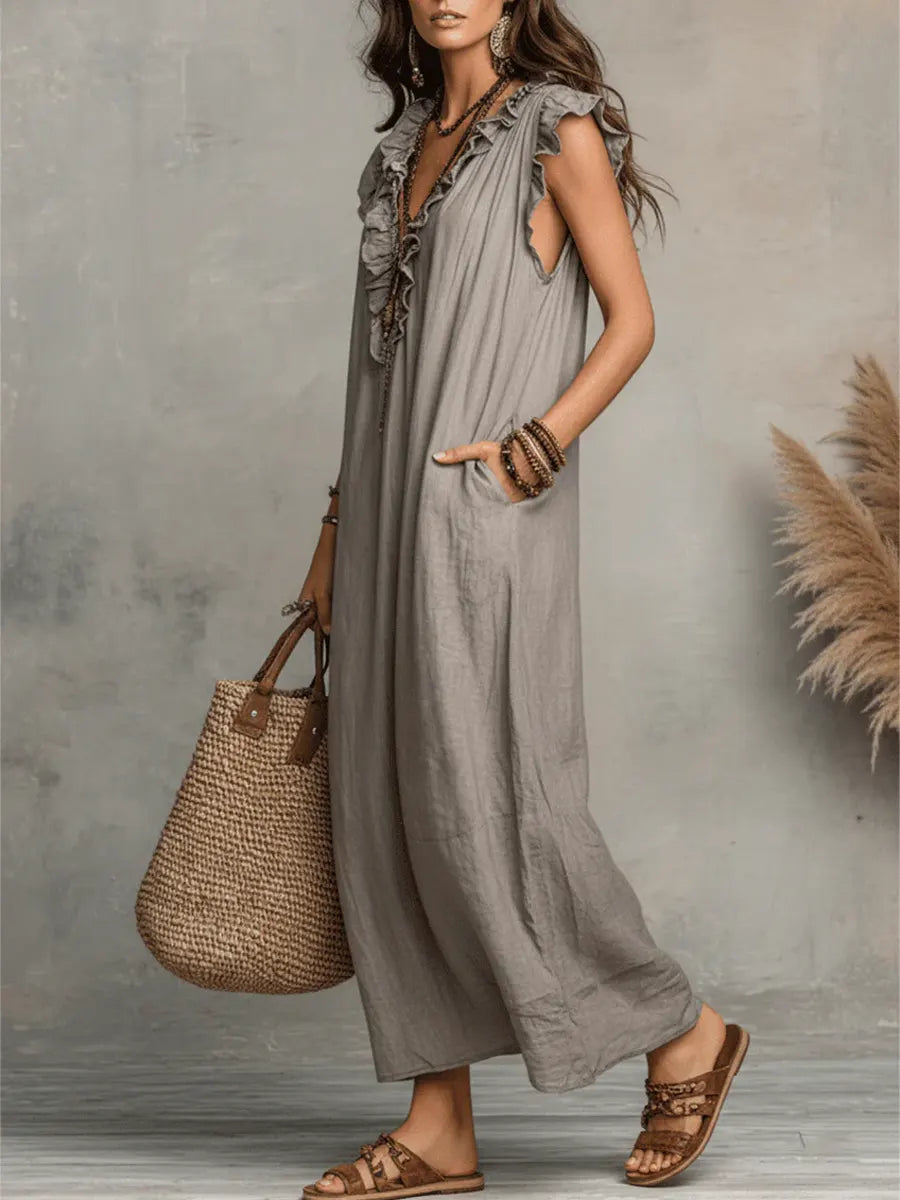 CHIC AND FLOWING BOHEMIAN DRESS FOR WOMEN