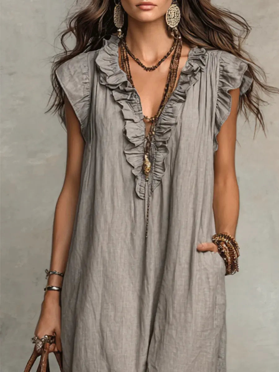 CHIC AND FLOWING BOHEMIAN DRESS FOR WOMEN