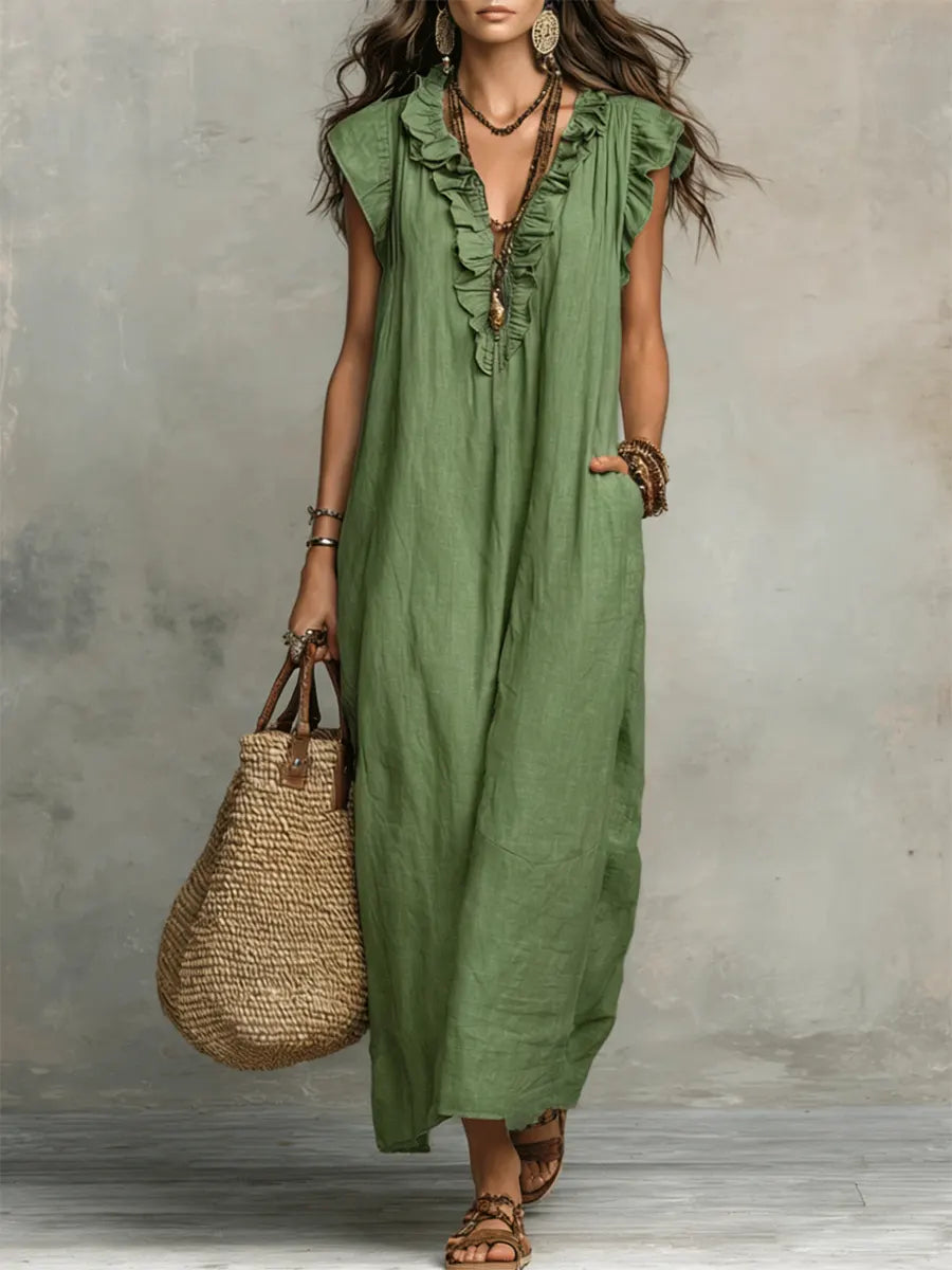 CHIC AND FLOWING BOHEMIAN DRESS FOR WOMEN